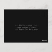 Earthy Autumn Floral Meal Choice Wedding RSVP Briefkaart (Achterkant)