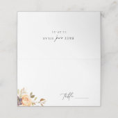 Earthy Autumn Floral Wedding Plaatskaartje (Buitenkant ongevouwen)