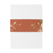 Earthy Autumn Floral Wedding Uitnodigingen Wikkel (Achterkant Voorbeeld)