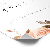 Earthy Autumn Floral Wedding Welcome Poster (Hoek)