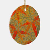 Earthy Bamboo Art print Oranje Keramisch Ornament (Rechts)