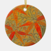 Earthy Bamboo Art print Oranje Keramisch Ornament (Voorkant)