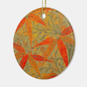 Earthy Bamboo Art print Oranje Keramisch Ornament (Links)