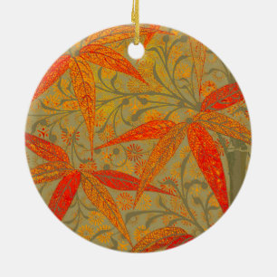 Earthy Bamboo Art print Oranje Keramisch Ornament