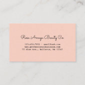 Earthy beige Tone Hartelijk dank voor uw steun Visitekaartje (Achterkant)