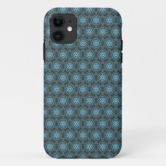Earthy Blauwgroen Hexagon Batik Pattern iPhone 5 H Case-Mate iPhone Case (Achterkant)