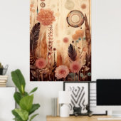 Earthy Blossom Symphony Poster (Thuiskantoor)