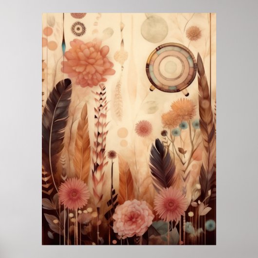 Earthy Blossom Symphony Poster (Voorkant)