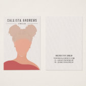 Earthy Bohemian Blonde Girl die Kaart voor beeldsc (Voorkant /achterkant)