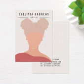 Earthy Bohemian Blonde Girl die Kaart voor beeldsc (Bureau)