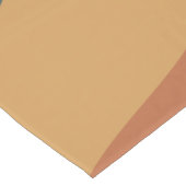 Earthy Boho Abstract Wavy Swirl Lines Terracotta Korte Tafelloper (Hoek)