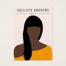 Earthy Boho Black Long Hair Girl Verzameling