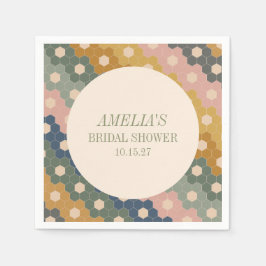 Earthy Boho Chic  Custom Vrijgezellenfeest Servet