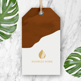 Earthy Boho Clothing Logo Hang Label Cadeaulabel