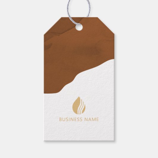 Earthy Boho Clothing Logo Hang Label Cadeaulabel (Voorkant)