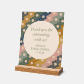Earthy Boho Custom Vrijgezellenfeest dank u Acryl Bord (Hoek)