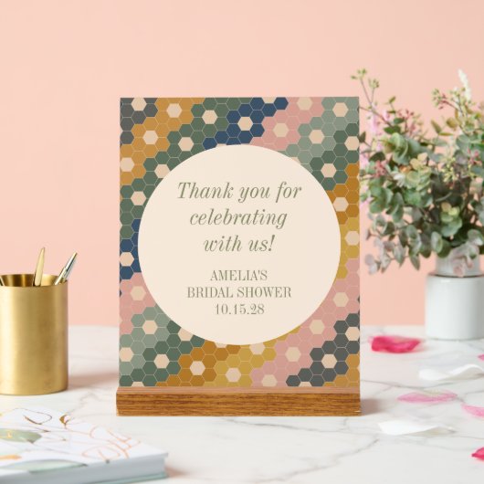 Earthy Boho Custom Vrijgezellenfeest dank u Acryl Bord (Huwelijk)