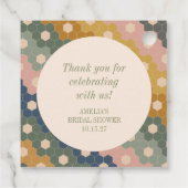 Earthy Boho  Custom Vrijgezellenfeest dank u Bedankjes Labels (Achterkant)