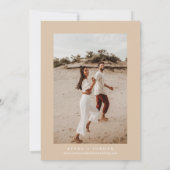Earthy Boho foto Save the Dates Kards Kaart (Achterkant)