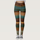 Earthy Boho Lines Leggings (Voorkant)