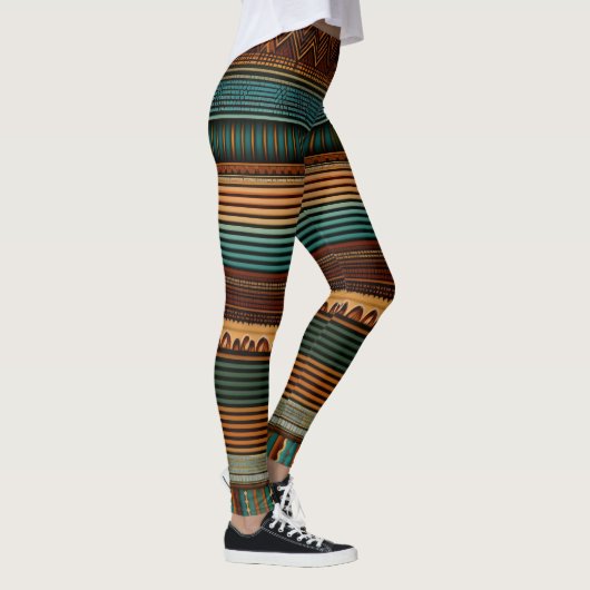Earthy Boho Lines Leggings (Rechts)