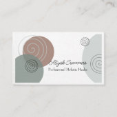 Earthy Boho Meditation and Healing Visitekaartje (Voorkant)