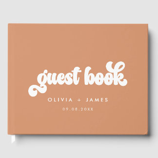 Earthy Boho Oranje  Wedding Gastenboek