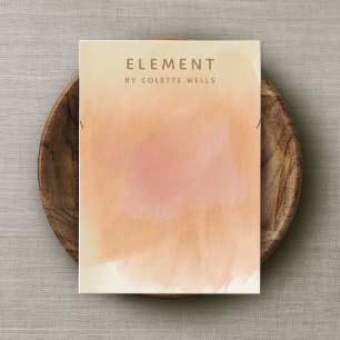 Earthy Boho Terracotta Waterverf Ketting Display Visitekaartje