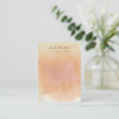 Earthy Boho Terracotta Waterverf Ketting Display Visitekaartje (Staand voorkant)