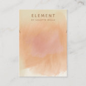 Earthy Boho Terracotta Waterverf Ketting Display Visitekaartje (Voorkant)