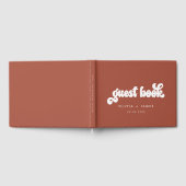 Earthy Boho Terracotta  Wedding Gastenboek (Volledig)