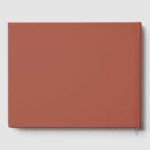 Earthy Boho Terracotta  Wedding Gastenboek (Achterkant)
