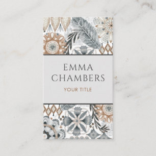 Earthy Boho Visitekaartje