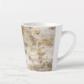 Earthy Brown Cream Sand Latte Mok (Rechts)