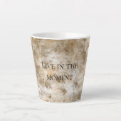 Earthy Brown Cream Sand Latte Mok (Voorkant)