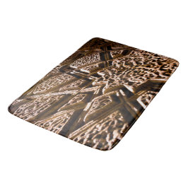 Earthy Brown Stars Badmat