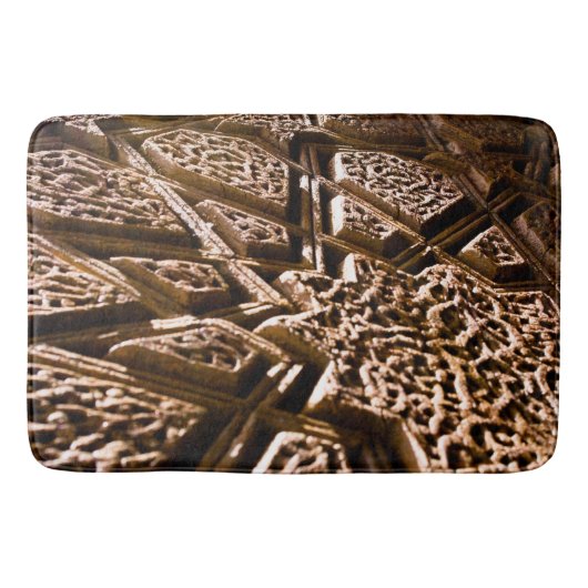 Earthy Brown Stars Badmat (Voorkant)