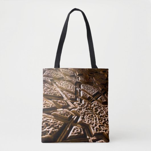 Earthy Brown Stars Tote Bag (Voorkant)