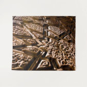 Earthy Brown Stars Wandkleed (Voorkant (horizontaal))