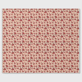 Earthy Burnt Autumn Leaves Cadeaupapier (Vlak)