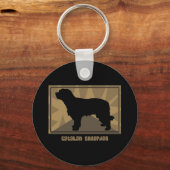 Earthy Catalan Sheepdog Sleutelhanger (Voorkant)