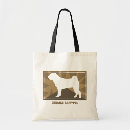 Earthy Chinese Shar Pei Tote Bag (Voorkant)
