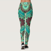 Earthy Clay Mandala Design Leggings (Achterkant)