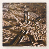 Earthy Clay Stars Glazen Onderzetter (Voorkant)