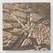 Earthy Clay Stars Stenen Onderzetter (Voorkant)