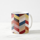 Earthy Colorful Chevron Pattern Koffiemok (Voorkant rechts)