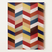 Earthy Colorful Chevron Pattern Planner (Achterkant)