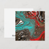 Earthy Colors Digital Art Bedankkaart (Voorkant / Achterkant)