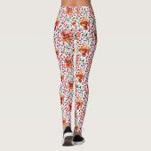 Earthy Colors, Fall Flowers Leggings (Achterkant)