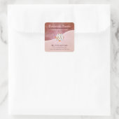 Earthy Curves met Logo Business Stickers (Tas)